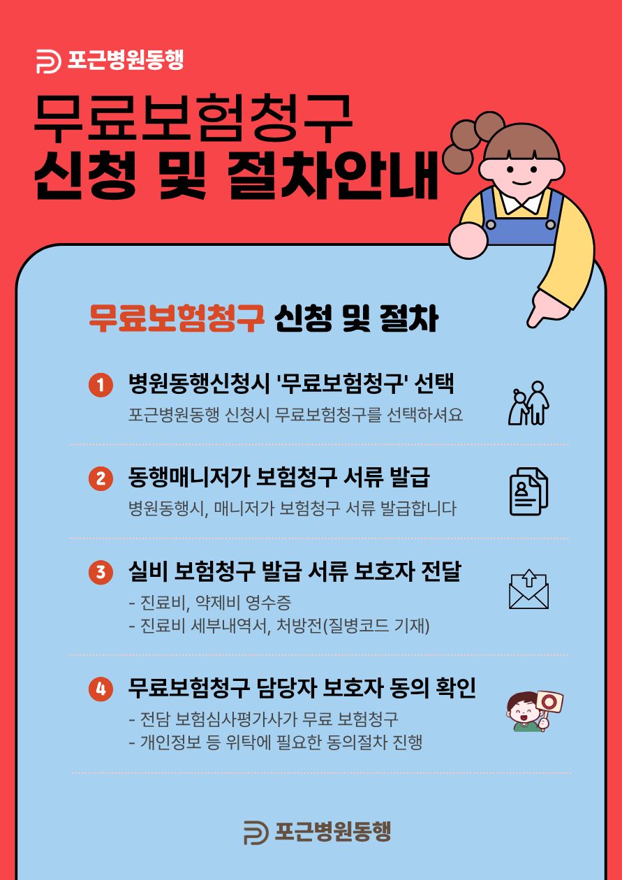 무료 보험 청구 절차 안내